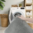 thumbnail image 6 of Homieway Bathroom Rug Soft Microfiber Bath Rug, Ultra Absorbent Bath Mats with Non Slip Backing, Machine Washable Plush Bathroom Floor Mat for Shower, Tub, and Home Decor, Gray, 16"×24", 6 of 7