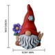 thumbnail image 3 of Escultura De Gnomo Estatuilla de duendes enanos de resina, artesanía, estatua de duendes de flores para fiestas navideñas Tmvgtek Libre de BPA, 3 of 9