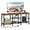 Rustic Brown, variant on TV Stand with Power Outlets, Entertainment Center with Open Storage Shelves for TVs up to 55 Inch, Media Console Table with Soundbar Shelf for Living Room, Bedroom