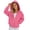 Hot Pink, variant on Fesfesfes Kids Unisex Full Zip Hoodie Long Sleeve Solid Color Sweatshirt with Pockets, Casual Athletic Jacket for School and Sports, Boys Girls Ages 5-16 Years