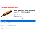 thumbnail image 2 of Water Temperature Sender - Compatible with 1975 - 1978 Nissan 280Z 1976 1977, 2 of 2