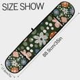 thumbnail image 3 of Yayeee Double Oven Mitt Kitchen Heat Resistant Baking 35" x7" Quilted Glove, Blue Geometric Flowers, 3 of 6