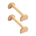 thumbnail image 3 of 2 soportes para flexiones, cómodos tablones de madera para calistenia. L, 3 of 9
