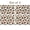 Pioneer Flower Floral Print Pattern-3, variant on Pioneer Flower Floral Print Pattern Linen-look Placemats Set Of 4, Outdoor Picnic Placemats Waterproof Gift Ideas for Restaurant Hotel Party,11.8" X 17.7"