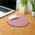 thumbnail image 5 of WIRESTER 7.88 in Round Mouse Pad with Non-Slip Rubber Base for Computers, Laptop, Office & Home - Solid Light Pink, 5 of 5