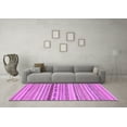 thumbnail image 3 of Ahgly Company Indoor Square Solid Purple Modern Area Rugs, 7' Square, 3 of 4