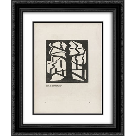 Jacoba van Heemskerck 2x Matted 20x24 Black Ornate Framed Art Print 'Tree'