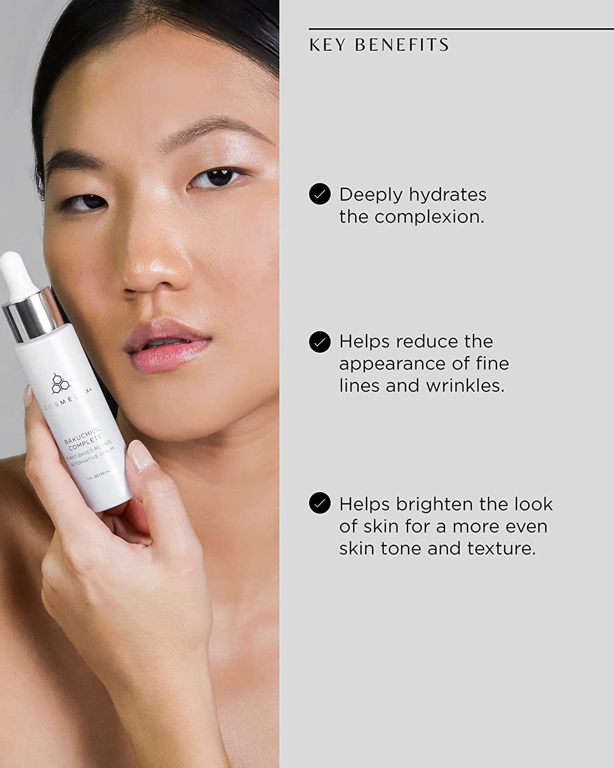 Cosmedix Bakuchiol Complete Plant-Based Retinol Alternative Serum