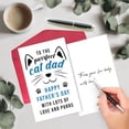 thumbnail image 2 of NewEleven Cat Fathers Day Card for Dad, Cat Dad Gifts For Men, Best, Cat Lover Gifts For Men, Unique Cats Father Presents - Greeting Card, 2 of 8