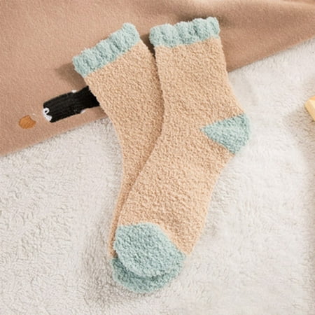 

Thick Socks Kawaii Candy Color Cotton Floor Sleep Socks