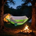 thumbnail image 4 of 102.3x55 Inch Camping Hammock with Mosquito Net and Tree Straps Carabiners,Portable Camping Hammock with Net and Heavy Duty Straps,Foldable Outdoor Hanging Bed for Camping Backpacking Travel Hiking, 4 of 6