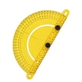 thumbnail image 3 of Regla angular universal semicircular, multifuncional, de plástico, para carpintería., 3 of 14