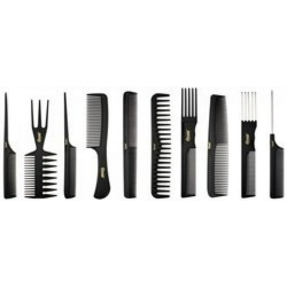 Annie Professional Comb Set 10Ct Black
