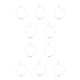 thumbnail image 1 of Qarigey Tobillera para niñas, adorno de joyería, cadenas para pies para decoración de vestidos, plata en forma de 8 plata en forma de 8 10piezas Qarigey CBP200261, 1 of 4