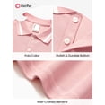 thumbnail image 3 of PatPat Boys Polo Shirts Short Sleeve Collared Button Placket School Tops7-8Y, 3 of 7