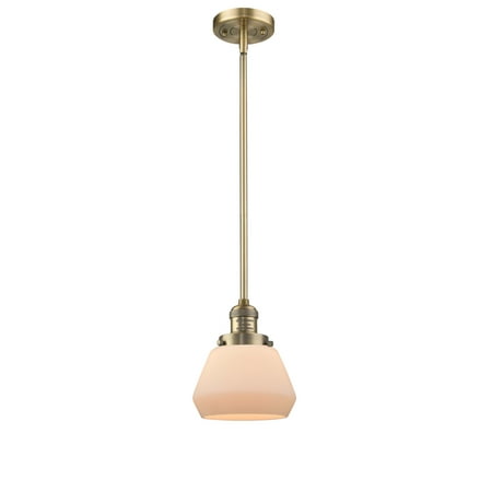 

Innovations Lighting 201S Fulton Fulton 1 Light 7 Wide Mini Pendant - White