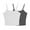 c01Gray, variant on Arnsht 2 Packs Crop Tank Top for Women, Basic Solid Cropped Double Layer Spaghetti Strap Short Sleeveless Camisole White S