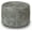Gray, variant on Thgonwid 16.5*12.5 inch Vegan Leather Pouf, Amaretto