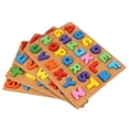 thumbnail image 1 of Lubelski Children Alphabet ABC Numbers Wooden Learning Toy Kids Educational Puzzle Board, 1 of 8