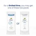 thumbnail image 4 of Dove 0% Aluminum Deodorant For Odor Protection Sensitive Deodorant Stick Provides 24-Hour Protection, 2.6 Ounce (Pack of 3), 4 of 5