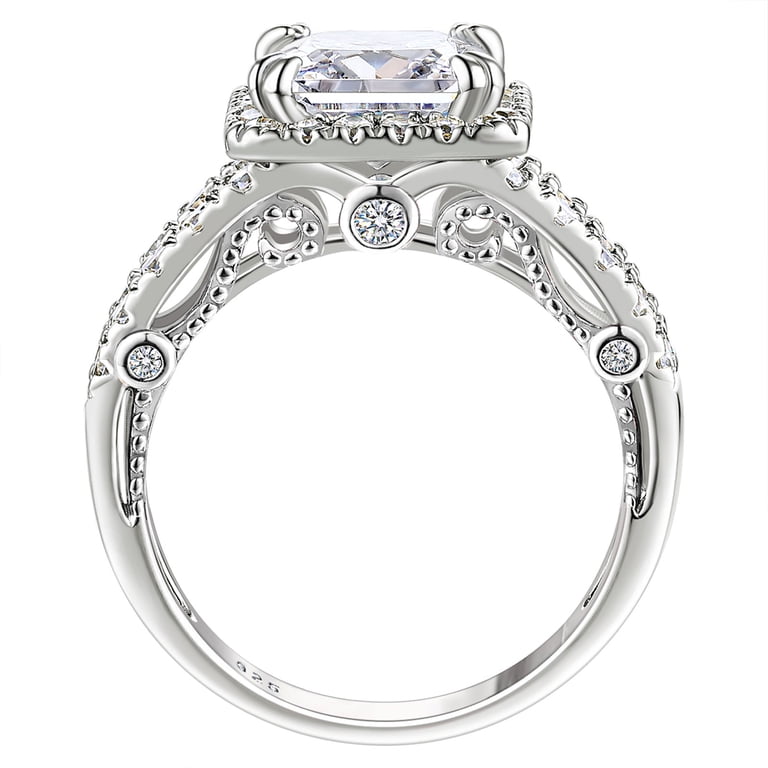 Wuziwen Wedding Jewelry Engagement Ring Set for Women