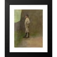 thumbnail image 2 of Ladislav Mednyánszky 19x24 Black Modern Framed Museum Art Print Titled - Study of a Standing Lad in the Boots (1880-1900), 2 of 5