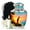 Teal Blue Urn -1, variant on JAGASY Cat Cremation Urn for Ashes Adult Male, Blue Small Urns for Human Ashes Keepsake, Ocean Beach Water & Butterfly Crabs Decorative Urns for Companion, Memorial Mini Urn for Mom & Dad, (3 Inch)