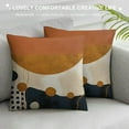 thumbnail image 3 of Nawypu  Boho Throw Pillow Covers Mid Century Modern Navy Blue Burnt Orange Pillow Cover Decorative Abstract Minimalist Cushion Pillow Case Indoor Outdoor for Couch Bed Home Decor, 3 of 5