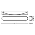 thumbnail image 2 of CURB36L30ENSB AFX Curve - 100W 2 LED Wall Sconce In Transitional Style-5 Inches Tall and 4 Inches Wide-Satin Brass Finish, 2 of 2