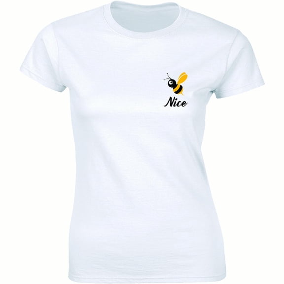Bee Nice Pocket Honey Environment Good Vibes Vegan Kind Funny Tee
