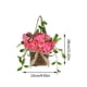 thumbnail image 3 of onlyliua Ofertas de Navidad Corona de Rosas, Simulación de Corona, Planta, Puerta, Colgante, Cesta Colgante, Decoración Del Hogar, 3 of 7