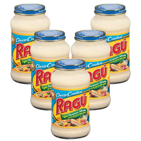 (5 Pack) Ragu Cheese Creations Light Parmesan Alfredo Sauce 16