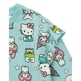thumbnail image 4 of Hello Kitty My Melody Keroppi Kuromi Fleece Pullover Sweatshirt and Jogger Pants Outfit Set Toddler to Big Kid, 4 of 5
