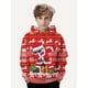 thumbnail image 2 of Sudadera con capucha para niños con estampado navideño de Papá Noel y renos, sudadera informal de manga larga para niños, sudadera para niños, tops de primavera y otoño, 2 of 4