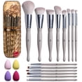 thumbnail image 1 of Set de Brochas de Maquillaje BS-MALL Premium 14 Pzs con Estuche y Esponjas, 1 of 6