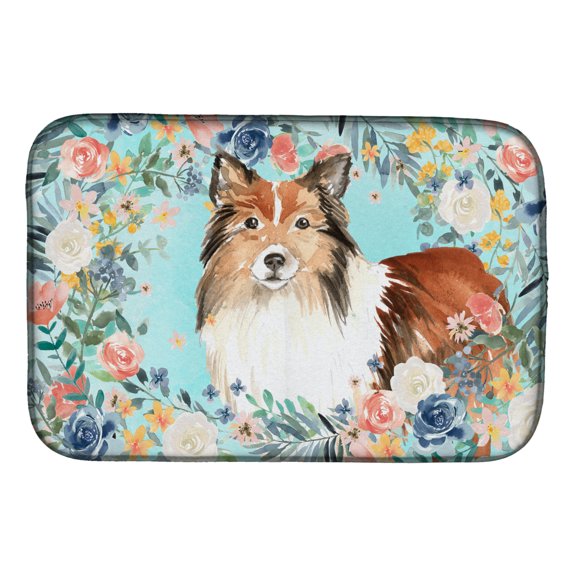 Sheltie Dish Drying Mat