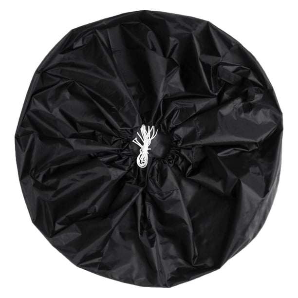 1 paquete de cubierta de neumático impermeable Oxford Camper negro cubierta de tela general cubierta de rueda cubierta de neumático de repuesto para DYNWAVEMX Cubierta de neumático impermeable