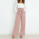 thumbnail image 5 of Pantalones de tela para mujer, pantalones palazzo de cintura alta, pantalones casuales anchos, pantalones de traje, pantalones elegantes tipo paperbag, 5 of 7