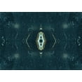 thumbnail image 1 of Ahgly Company Machine Washable Indoor Rectangle Transitional Teal Green Area Rugs, 2' x 3', 1 of 7