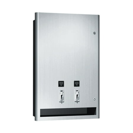 ASI-9468-F - Profile™ - Sanitary Napkin and Tampon Dispenser - Free Operation - Recessed
