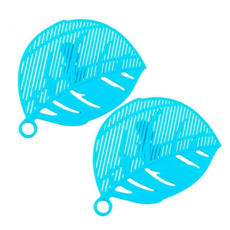 

Rice Leaf Quick Strainer Fruit Vegetable Wash Colanders Durable Kitchen Gadgets Rice Leaf Quick Strainer Vegetable Wash Colanders Durable Leaf Quick Kitchen Blue 2pcs