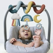 Itzy Ritzy Unisex Bitzy Spiral Stroller & Car Seat Toy - Rainbow