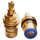 thumbnail image 4 of 2 Pcs Faucet Valves Set Replacement Brass Ceramic Stem Disc Cartridge Quarter Turn 1/2" for Bathroom Kitchen, 4 of 5