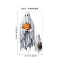 thumbnail image 3 of Ghost Window Clings, No Glue Electrostatic White Scary Stickers for Glass Windows, Reusable Halloween Decor for Home, 3 of 6