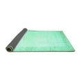 thumbnail image 2 of Ahgly Company Indoor Rectangle Solid Turquoise Blue Modern Area Rugs, 5' x 7', 2 of 4