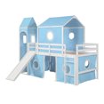 thumbnail image 4 of Twin Size Loft Bed with Slide Pink Tent and Tower - Blue (OLD SKU:WF532001AAC), 4 of 4
