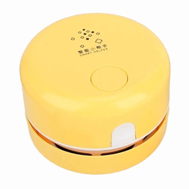 Desktop Cleaner Mini Desk Vacuum Cleaner Desktop Dust Remover Sweeper Vacuum Cleaner Table Cleaning Tool Yellow