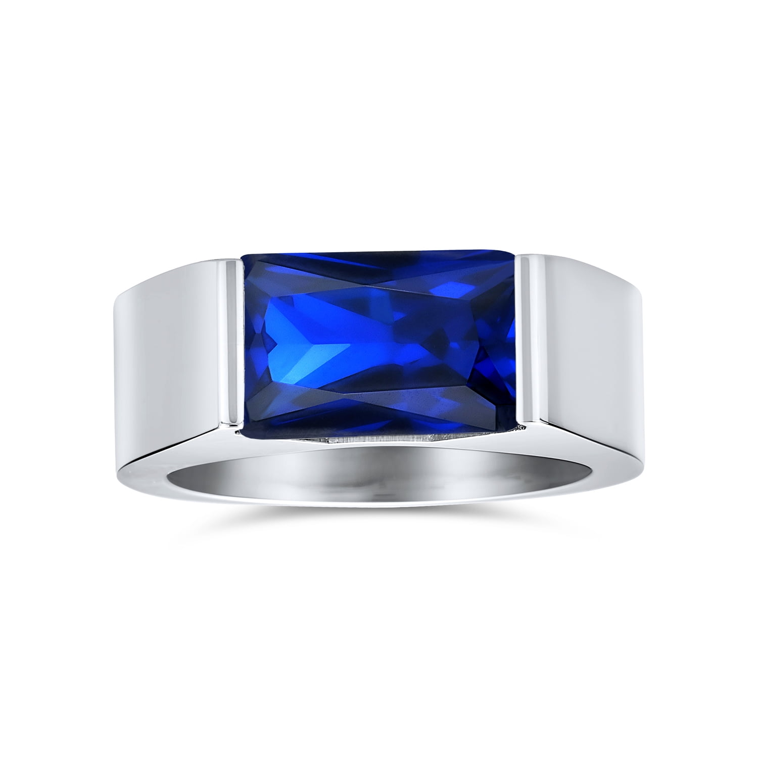 Personalize Simple Geometric 4CTW Rectangular Simulated Blue