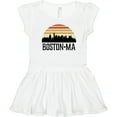 thumbnail image 3 of Inktastic Boston Massachusetts Skyline Sunset Girls Toddler Dress, 3 of 5