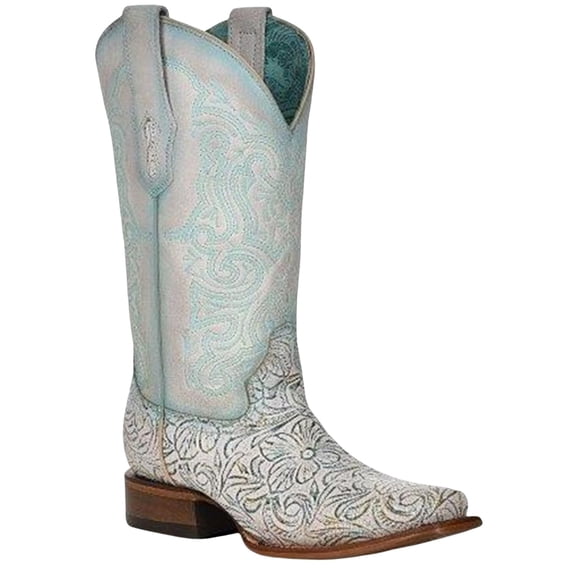 Corral Women's Floral Western Boot Square Toe - Z5139 8 1/2 M  US